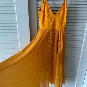 Aritzia Midi Pleated Dress with Bodysuit